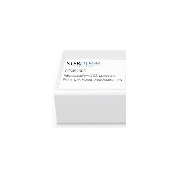 Sterlitech Polyethersulfone (PES) Membrane Filter, 0.45 micron, 200 x 200mm, PK5 PES452005 - main